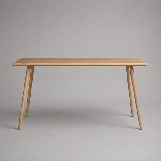 Console di legno rettangolare marrone chiaro, 120 × 35 × 75 cm